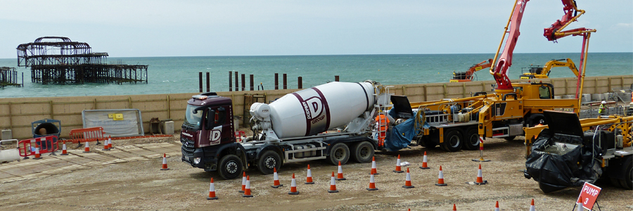 Concrete pour for Brighton i360